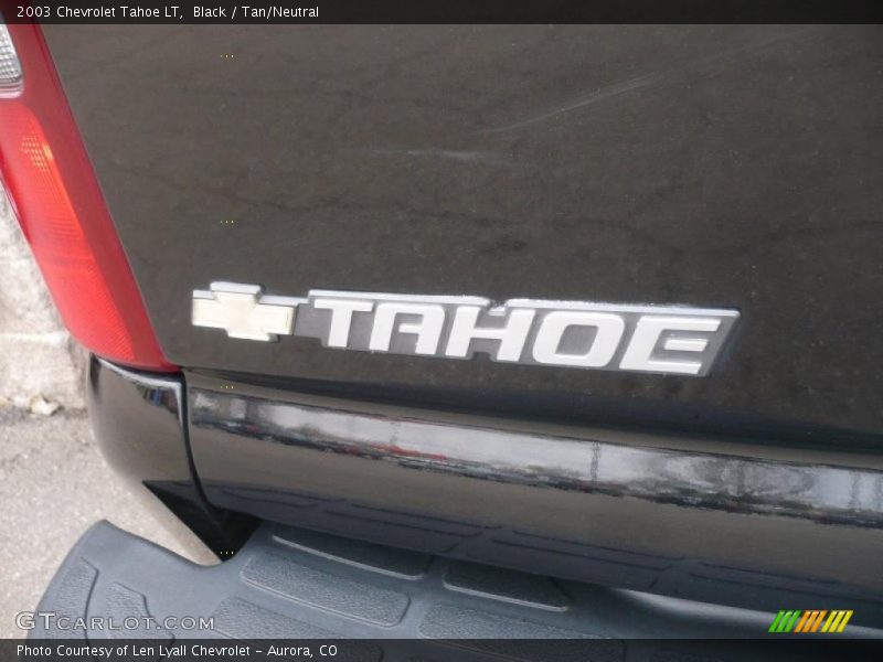 Black / Tan/Neutral 2003 Chevrolet Tahoe LT