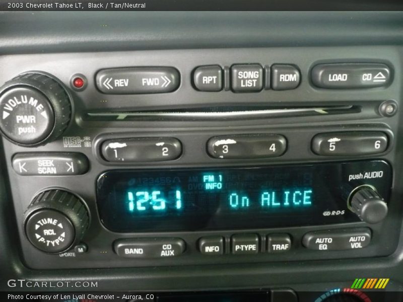 Black / Tan/Neutral 2003 Chevrolet Tahoe LT