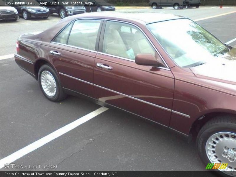 Deep Purple Pearl / Stone Beige 1997 Infiniti Q 45