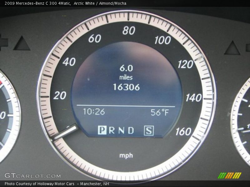 Arctic White / Almond/Mocha 2009 Mercedes-Benz C 300 4Matic