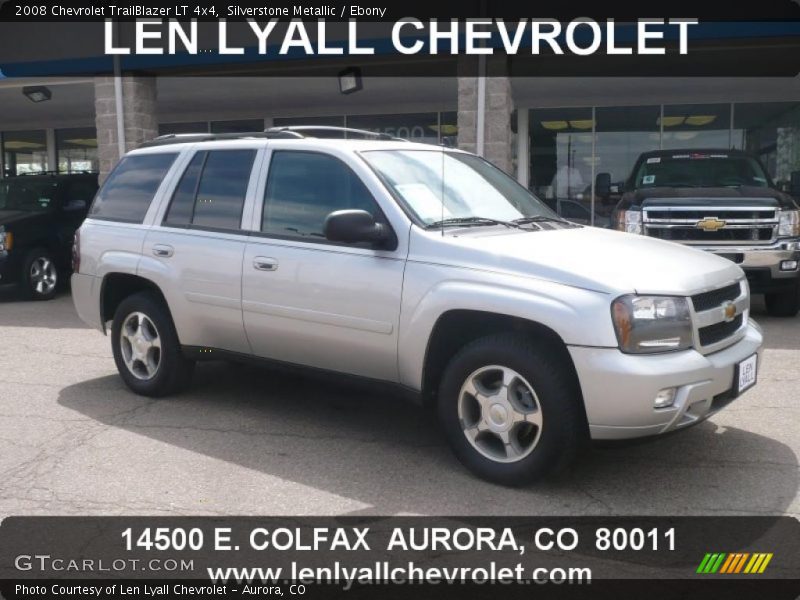 Silverstone Metallic / Ebony 2008 Chevrolet TrailBlazer LT 4x4
