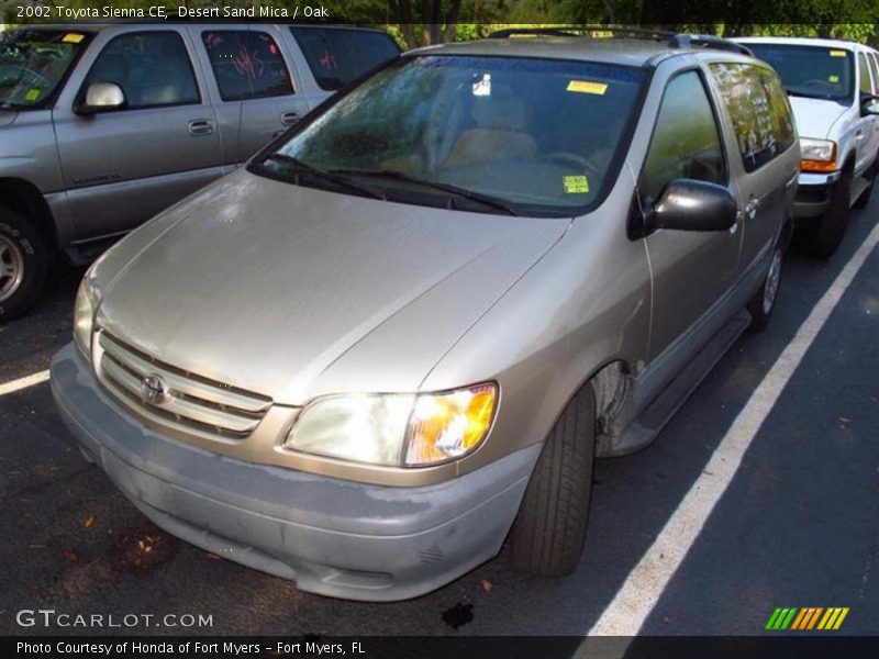 Desert Sand Mica / Oak 2002 Toyota Sienna CE