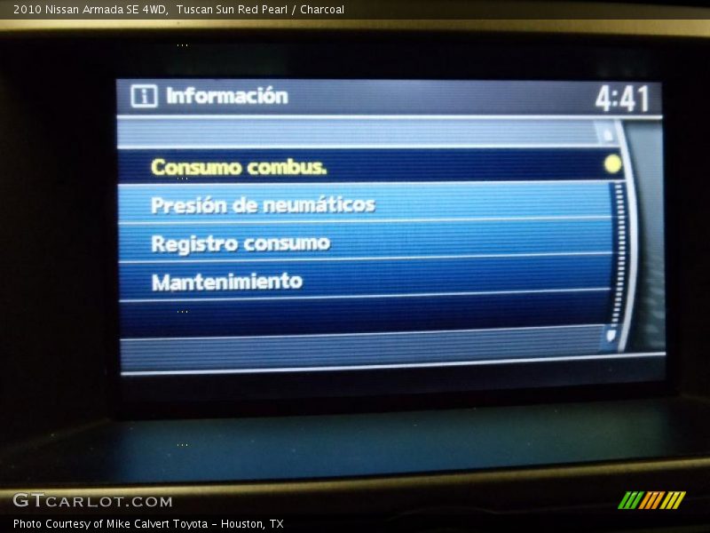 Tuscan Sun Red Pearl / Charcoal 2010 Nissan Armada SE 4WD