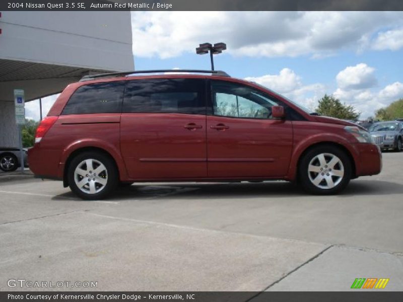 Autumn Red Metallic / Beige 2004 Nissan Quest 3.5 SE