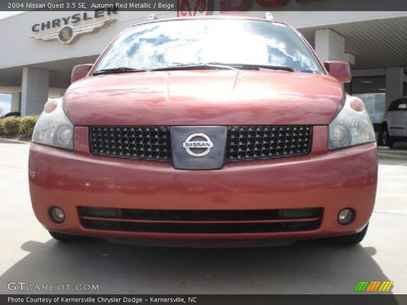 Autumn Red Metallic / Beige 2004 Nissan Quest 3.5 SE