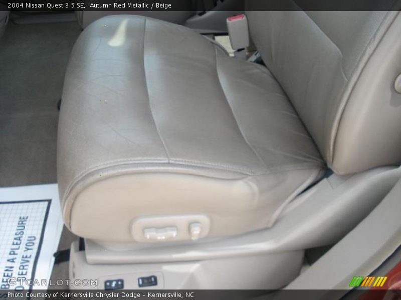 Autumn Red Metallic / Beige 2004 Nissan Quest 3.5 SE