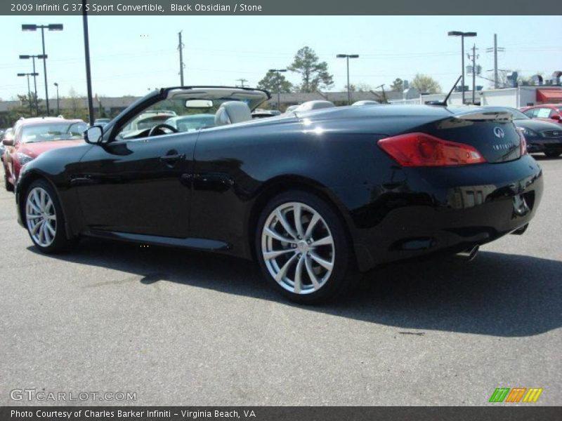 Black Obsidian / Stone 2009 Infiniti G 37 S Sport Convertible