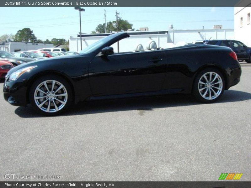 Black Obsidian / Stone 2009 Infiniti G 37 S Sport Convertible