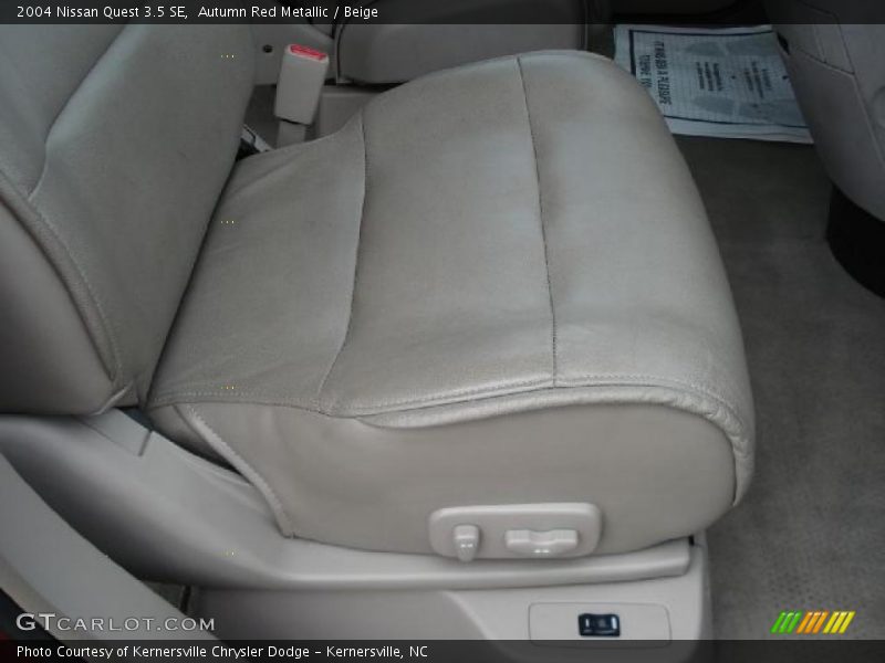 Autumn Red Metallic / Beige 2004 Nissan Quest 3.5 SE