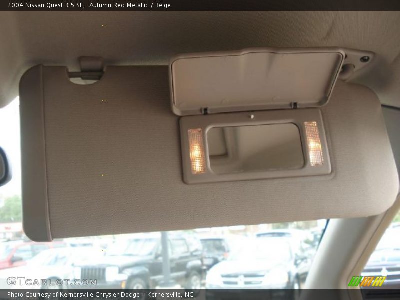 Autumn Red Metallic / Beige 2004 Nissan Quest 3.5 SE