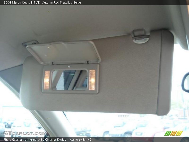 Autumn Red Metallic / Beige 2004 Nissan Quest 3.5 SE