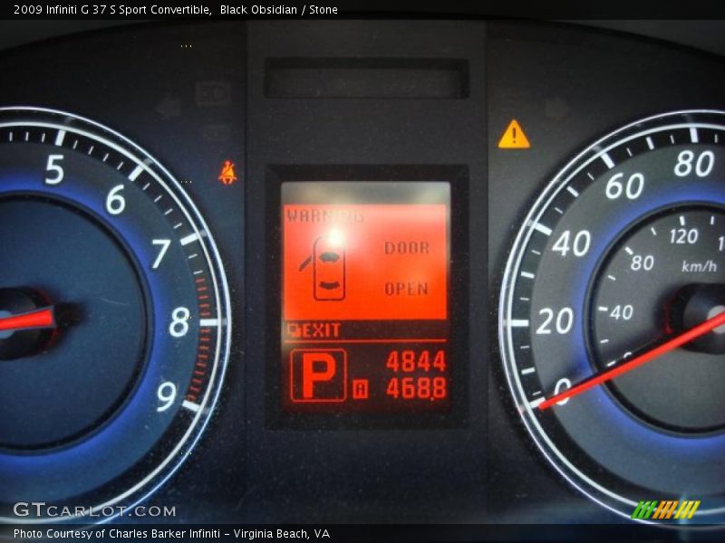 Black Obsidian / Stone 2009 Infiniti G 37 S Sport Convertible