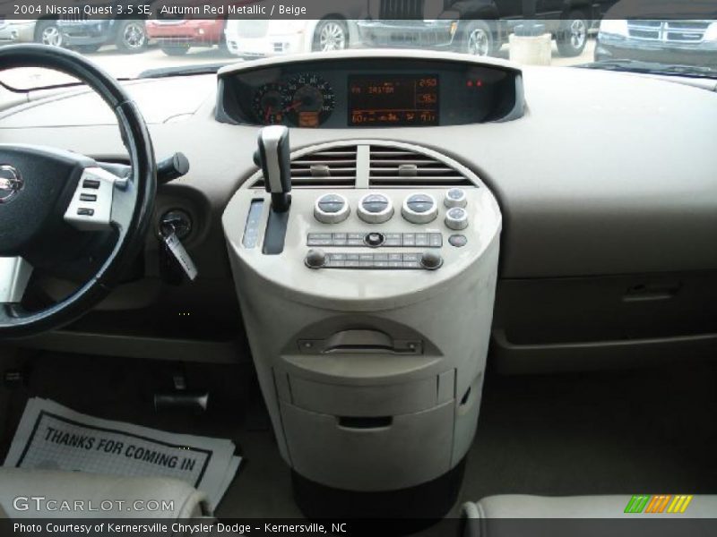 Autumn Red Metallic / Beige 2004 Nissan Quest 3.5 SE