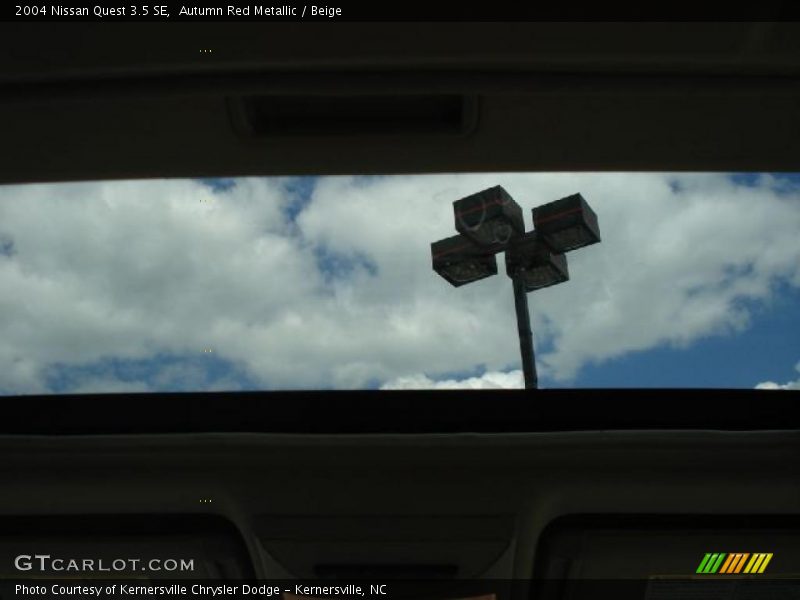 Autumn Red Metallic / Beige 2004 Nissan Quest 3.5 SE