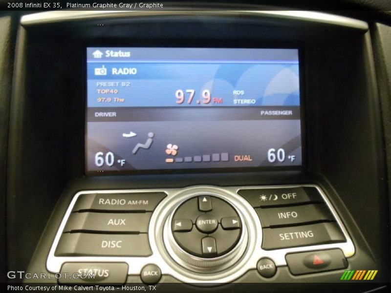 Platinum Graphite Gray / Graphite 2008 Infiniti EX 35