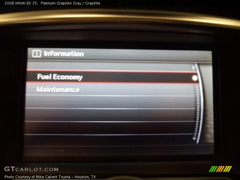 Platinum Graphite Gray / Graphite 2008 Infiniti EX 35