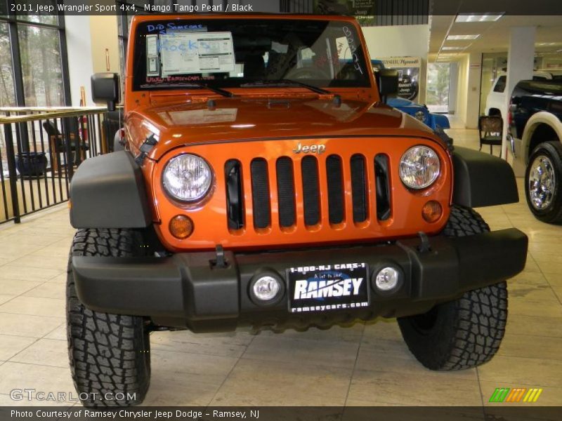 Mango Tango Pearl / Black 2011 Jeep Wrangler Sport 4x4