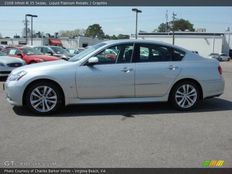 Liquid Platinum Metallic / Graphite 2008 Infiniti M 35 Sedan