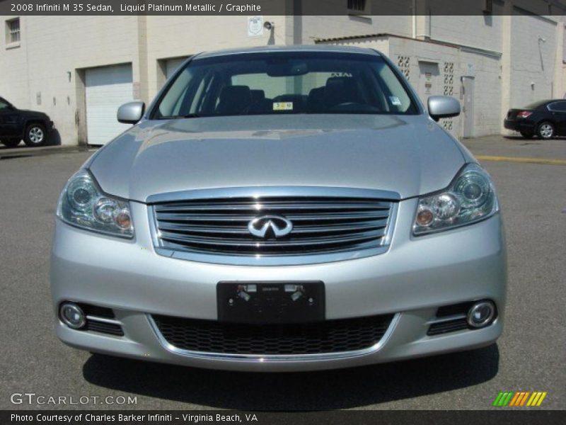 Liquid Platinum Metallic / Graphite 2008 Infiniti M 35 Sedan