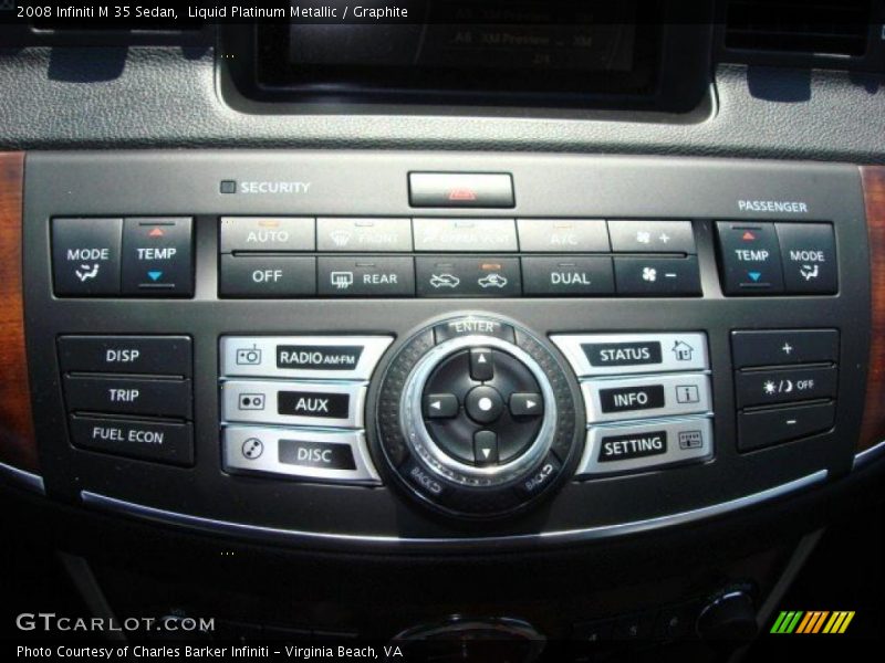 Liquid Platinum Metallic / Graphite 2008 Infiniti M 35 Sedan