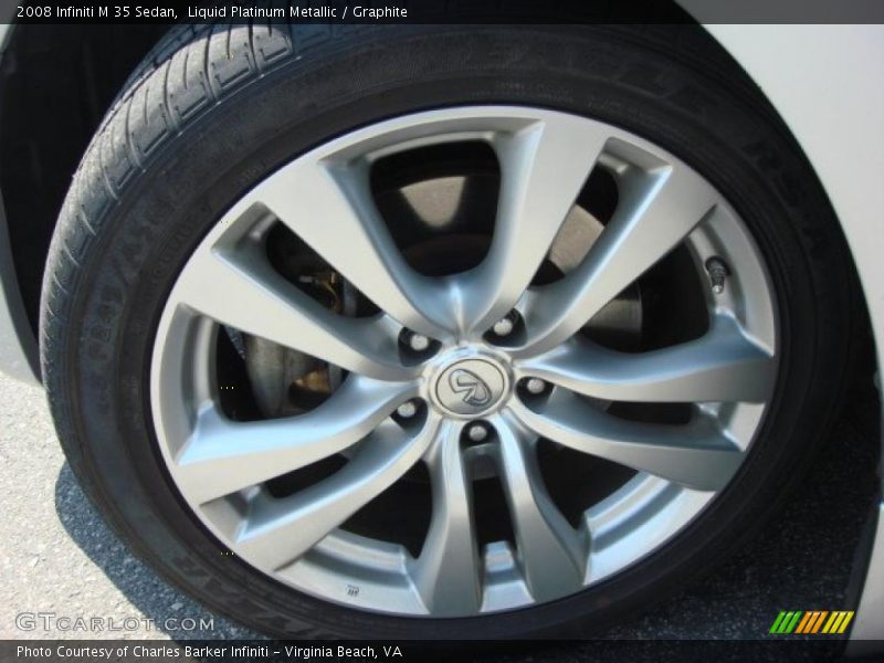 Liquid Platinum Metallic / Graphite 2008 Infiniti M 35 Sedan