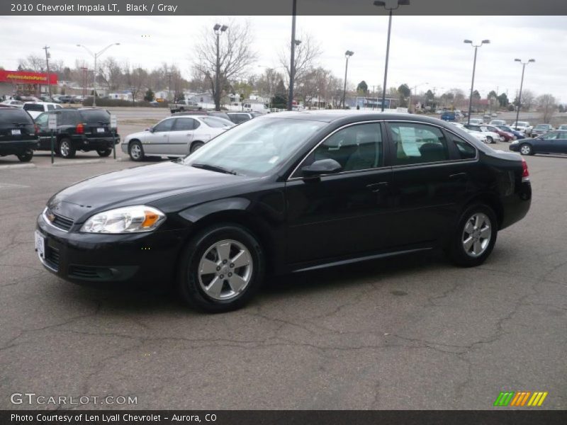 Black / Gray 2010 Chevrolet Impala LT