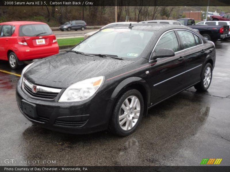 Carbon Flash Black / Gray 2008 Saturn Aura XE 3.5