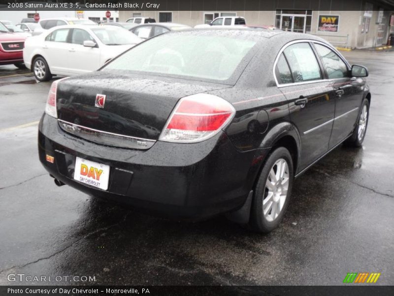 Carbon Flash Black / Gray 2008 Saturn Aura XE 3.5