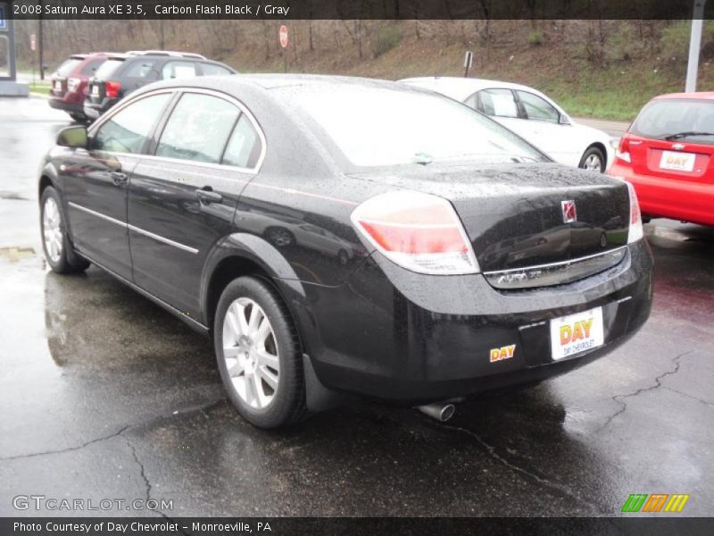 Carbon Flash Black / Gray 2008 Saturn Aura XE 3.5