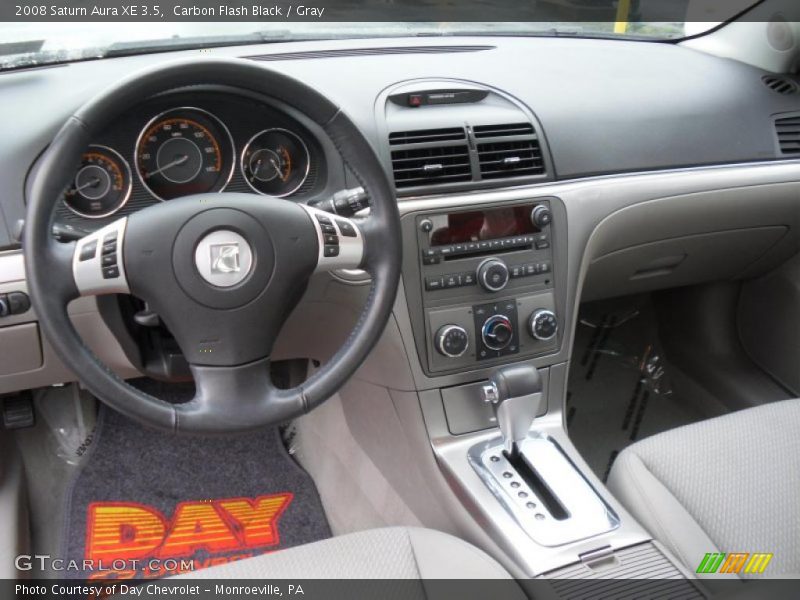 Carbon Flash Black / Gray 2008 Saturn Aura XE 3.5
