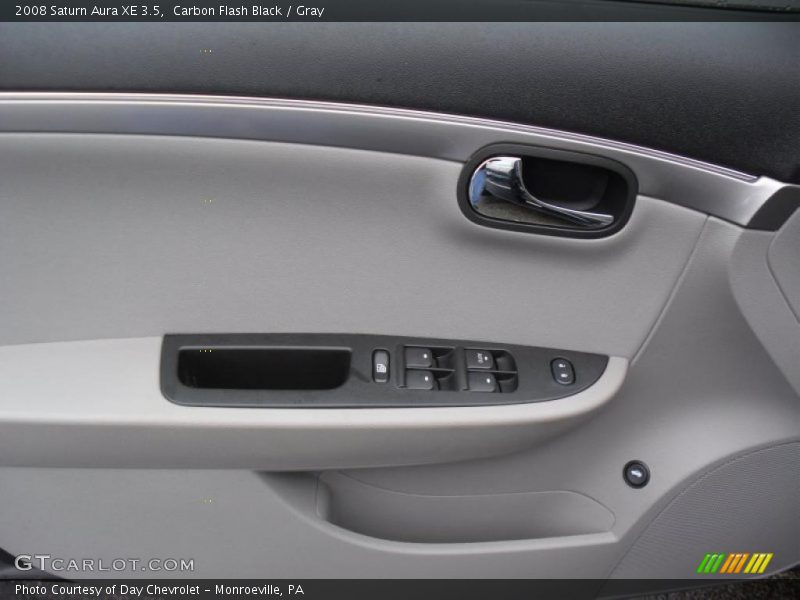 Carbon Flash Black / Gray 2008 Saturn Aura XE 3.5