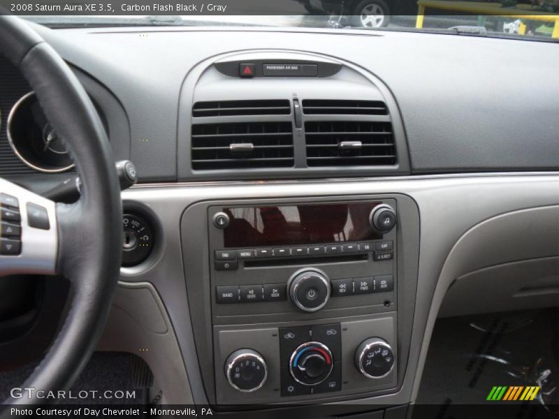 Carbon Flash Black / Gray 2008 Saturn Aura XE 3.5