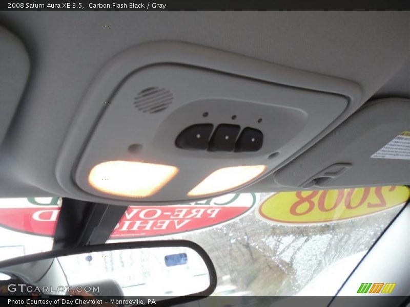 Carbon Flash Black / Gray 2008 Saturn Aura XE 3.5