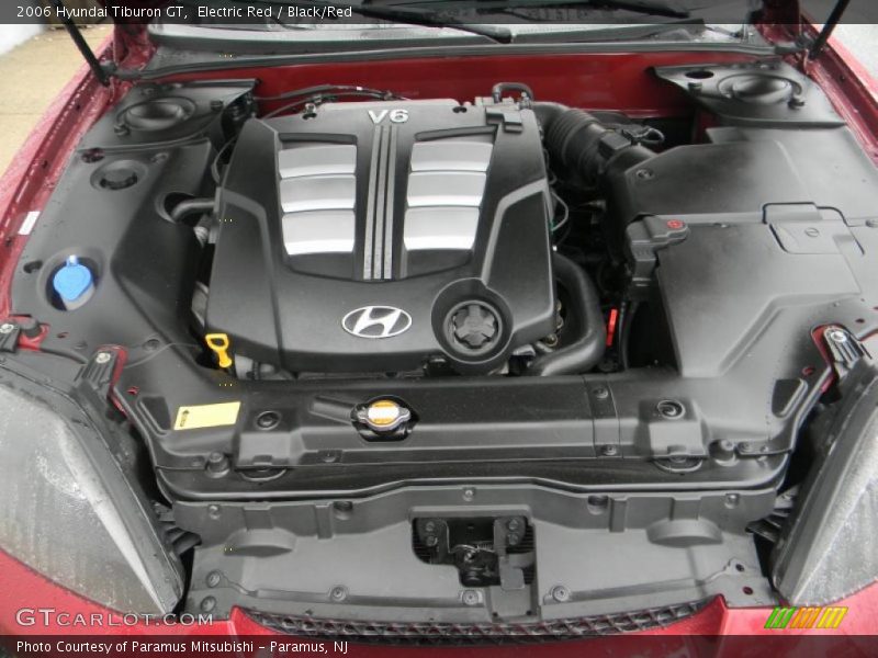 Electric Red / Black/Red 2006 Hyundai Tiburon GT