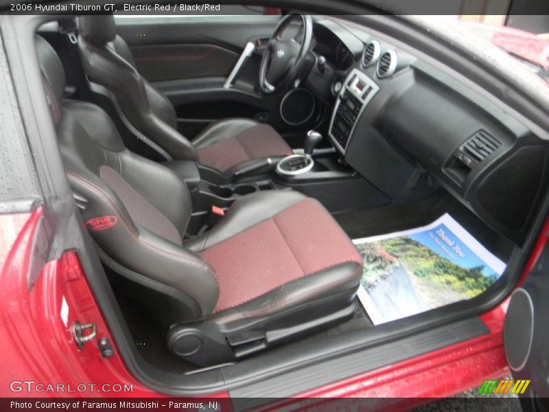 Electric Red / Black/Red 2006 Hyundai Tiburon GT