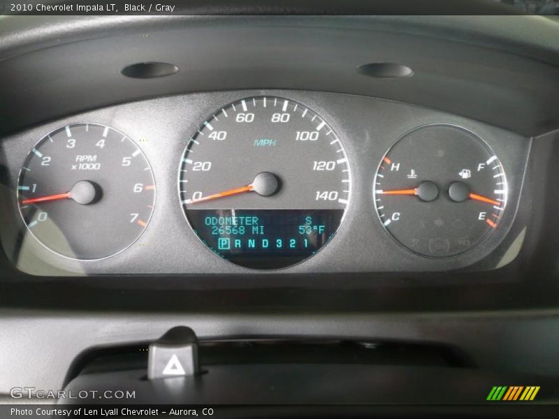 Black / Gray 2010 Chevrolet Impala LT