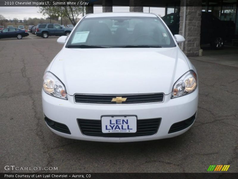 Summit White / Gray 2010 Chevrolet Impala LT