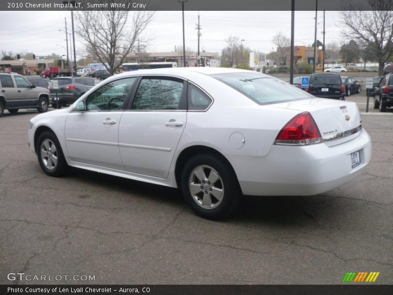 Summit White / Gray 2010 Chevrolet Impala LT