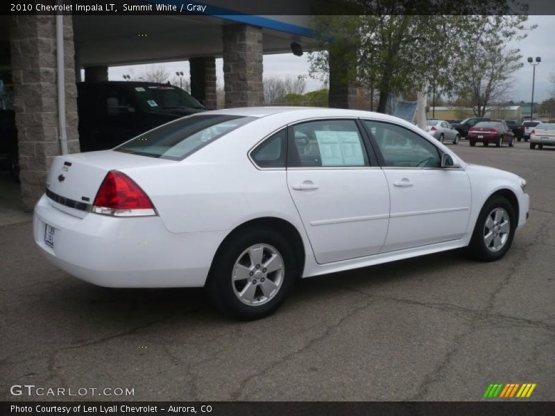 Summit White / Gray 2010 Chevrolet Impala LT