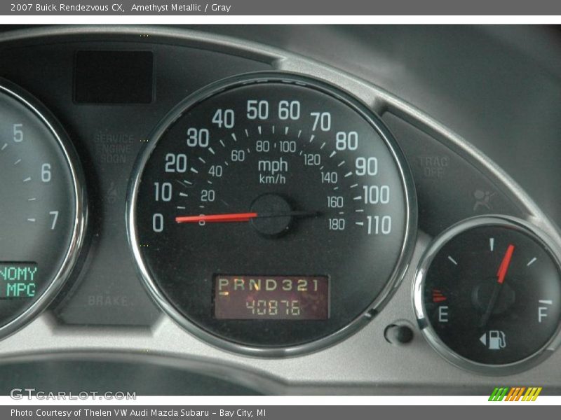 Amethyst Metallic / Gray 2007 Buick Rendezvous CX