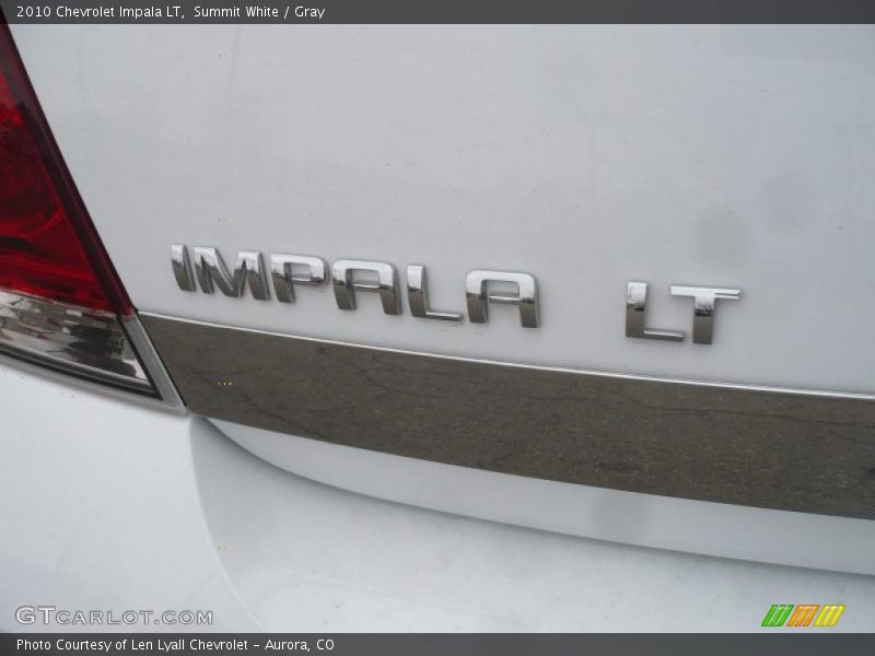 Summit White / Gray 2010 Chevrolet Impala LT