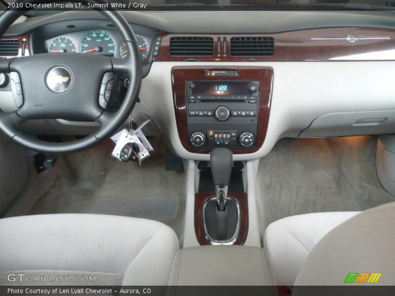 Summit White / Gray 2010 Chevrolet Impala LT