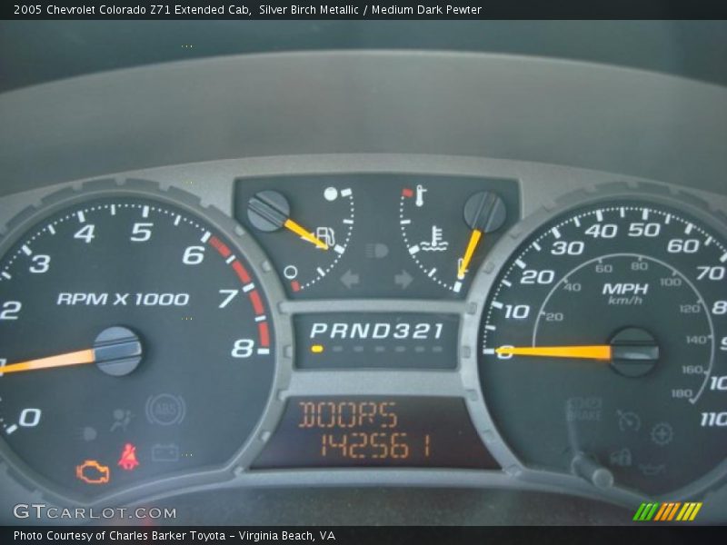 Silver Birch Metallic / Medium Dark Pewter 2005 Chevrolet Colorado Z71 Extended Cab