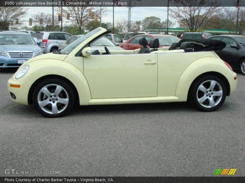 Mellow Yellow / Black 2006 Volkswagen New Beetle 2.5 Convertible