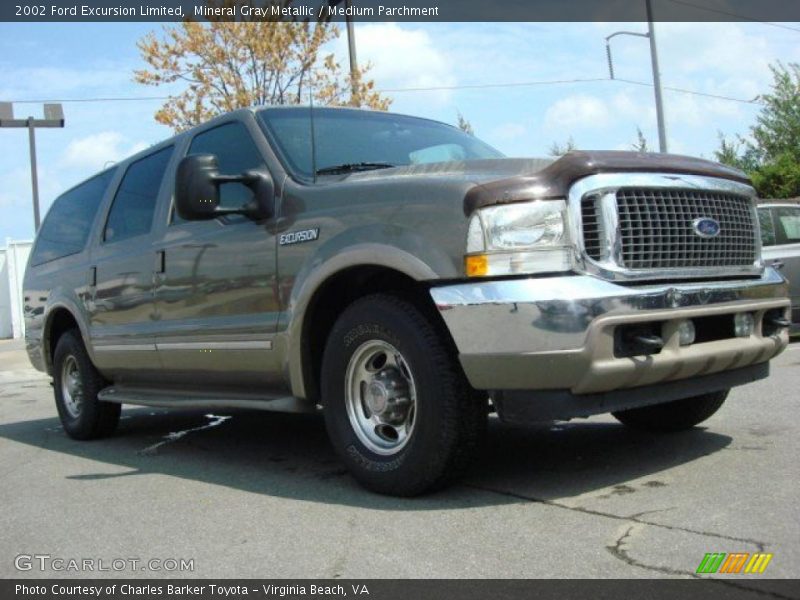 Mineral Gray Metallic / Medium Parchment 2002 Ford Excursion Limited