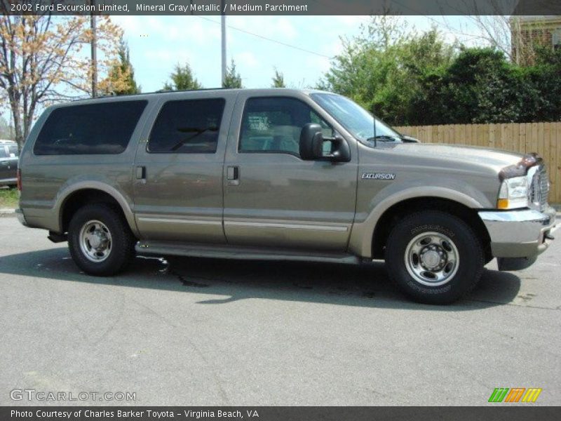 Mineral Gray Metallic / Medium Parchment 2002 Ford Excursion Limited