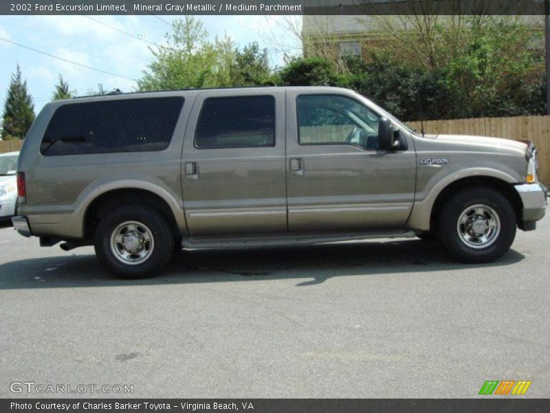 Mineral Gray Metallic / Medium Parchment 2002 Ford Excursion Limited