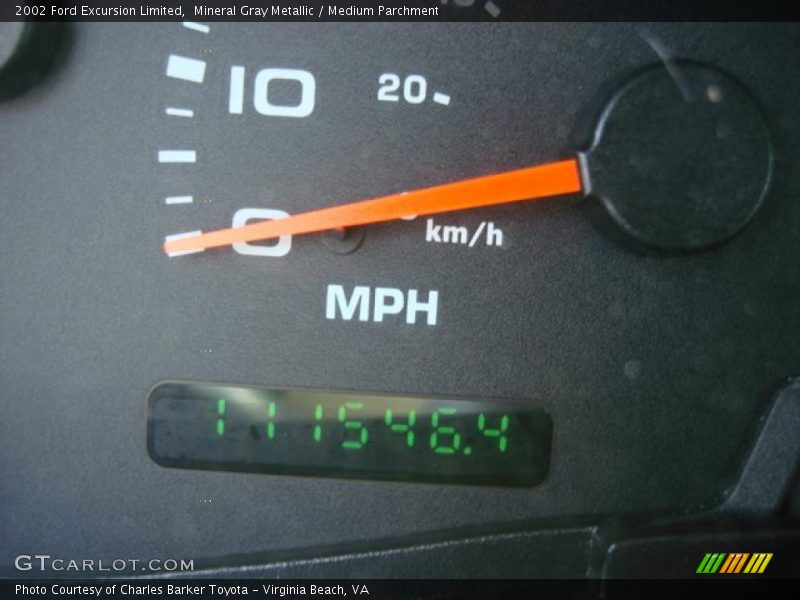 Mineral Gray Metallic / Medium Parchment 2002 Ford Excursion Limited