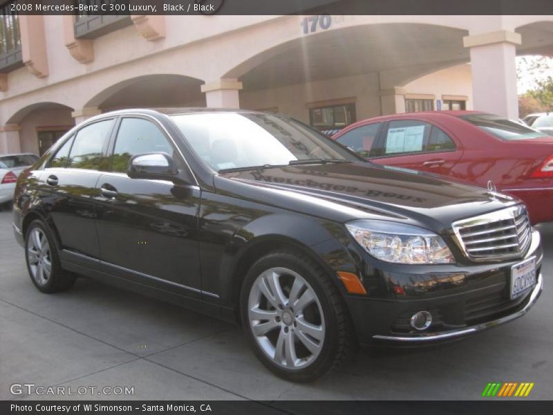 Black / Black 2008 Mercedes-Benz C 300 Luxury