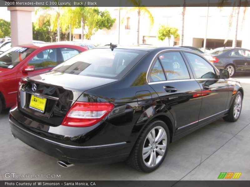 Black / Black 2008 Mercedes-Benz C 300 Luxury